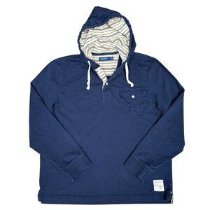 Men's NAUTICA Slim Fit Polo Pullover Hoodie Navy-‎ Size XL